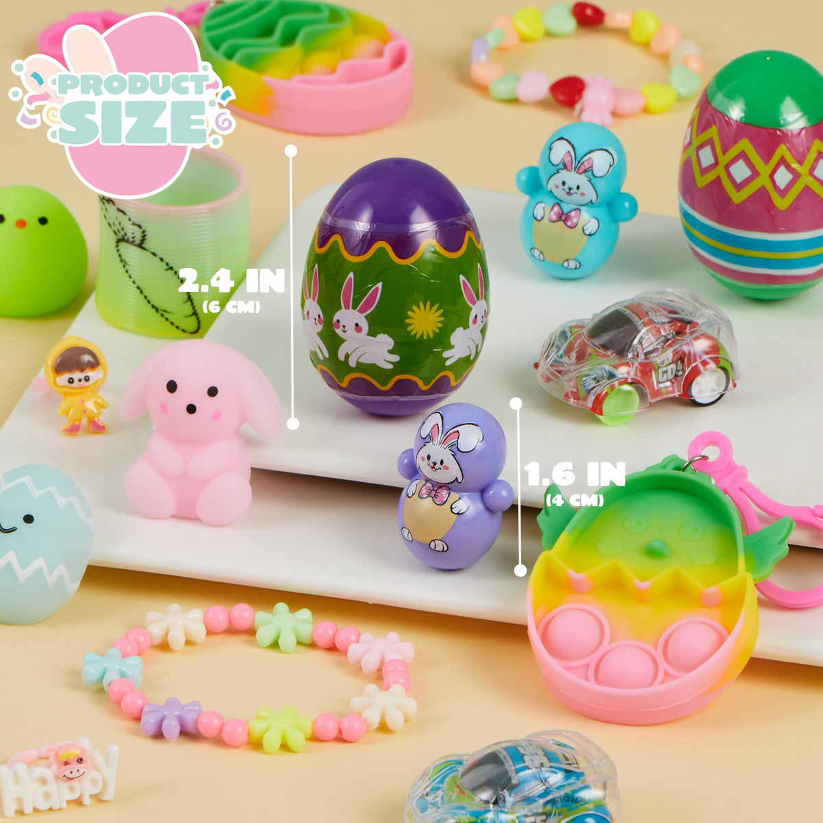 JOYIN Easter eggs featuring spring rainbows add bright celebration vibes