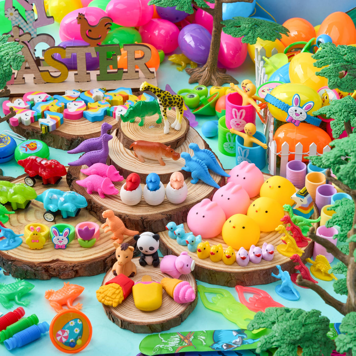 JOYIN thick recyclable plastic Easter eggs for durable use