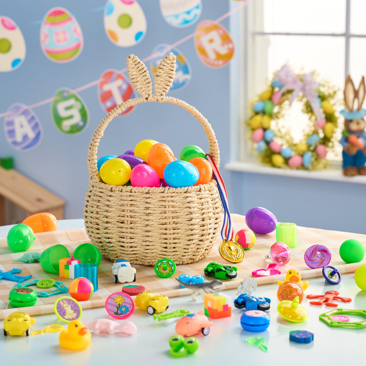 JOYIN easter eggs toy-filled set ready for party favors and gifting.