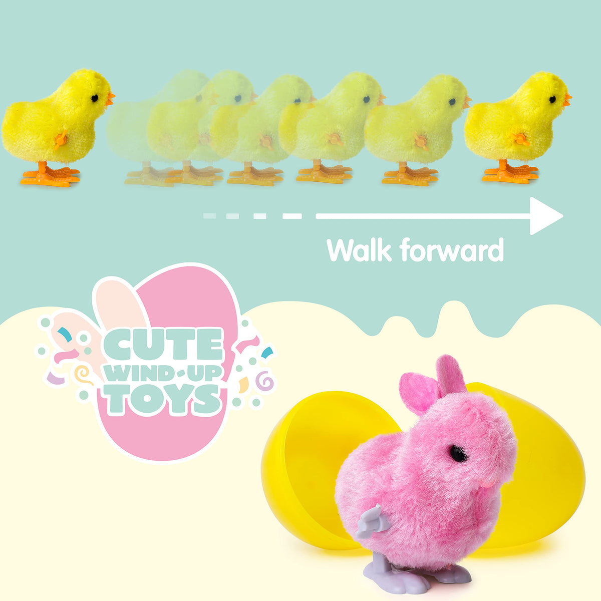 JOYIN eggs feature soft plush texture; kid-friendly and easy to carry.