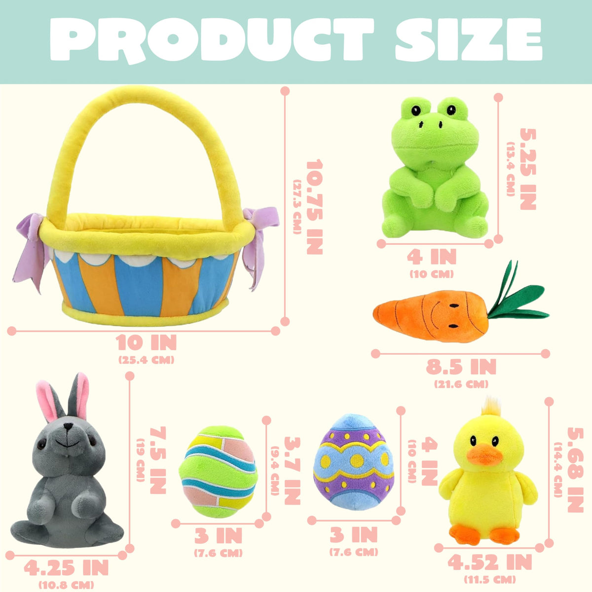 JOYIN frog plush for Easter basket, friendly reward for playtime