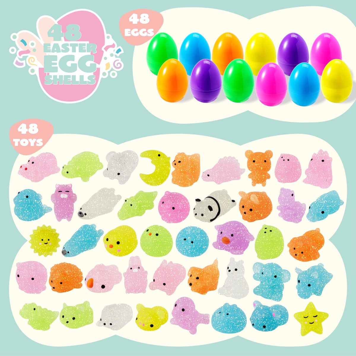 JOYIN Easter hunt packaging showcasing party favors and prizes