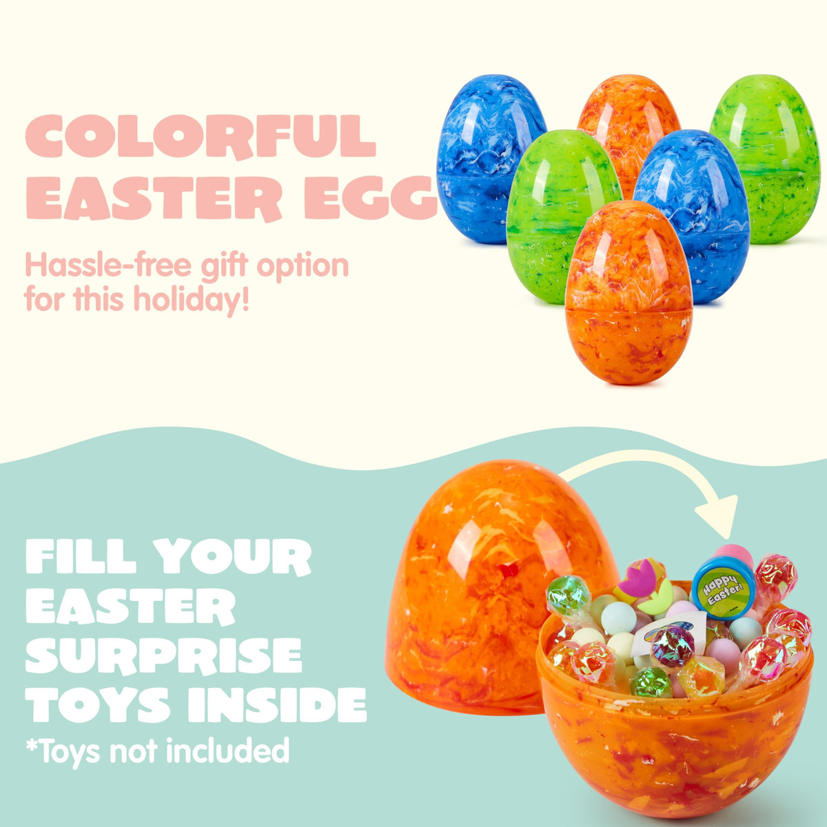 JOYIN Easter party favor egg ideal for gifting surprises.