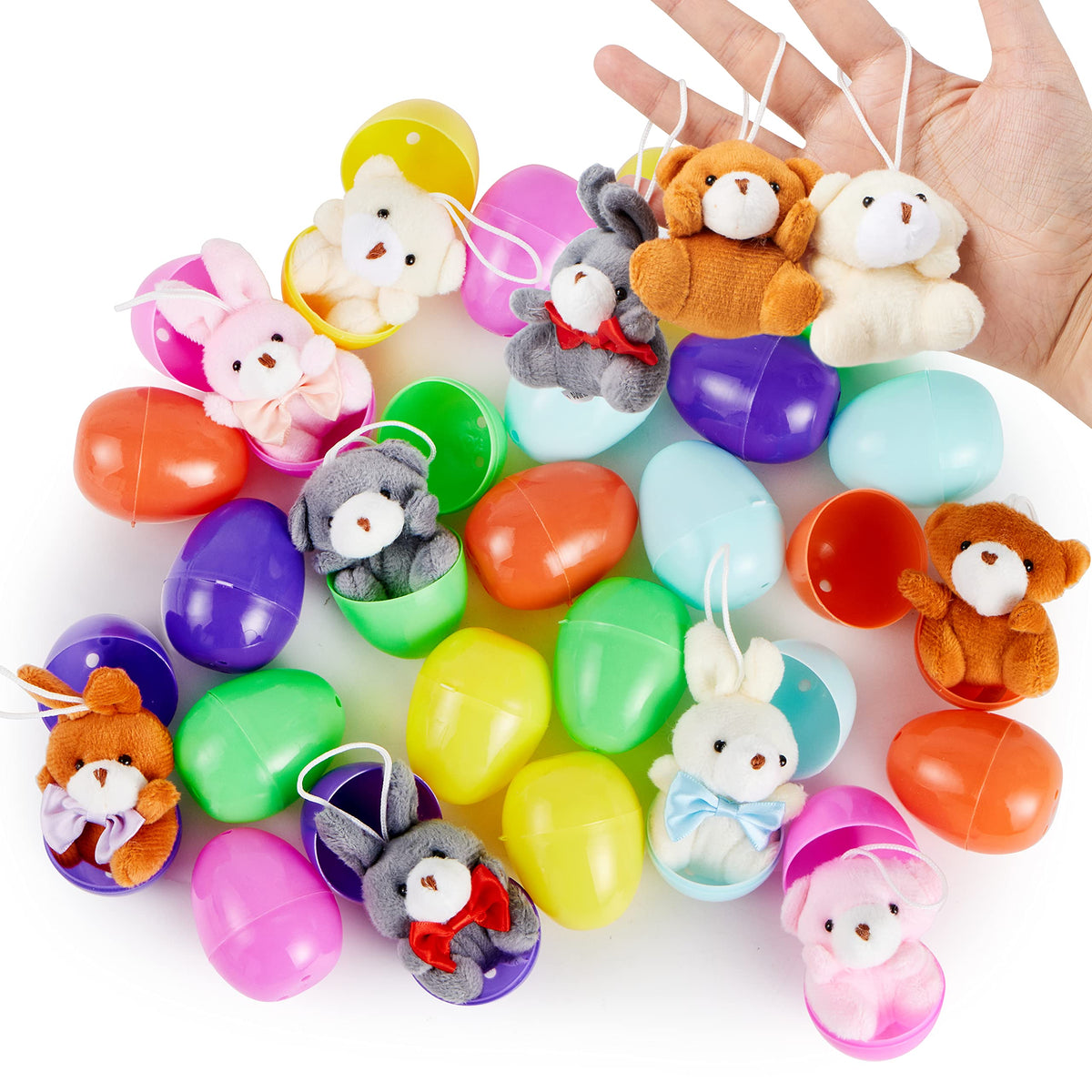 JOYIN Easter party favors and goodie bag fillers with plush prizes.