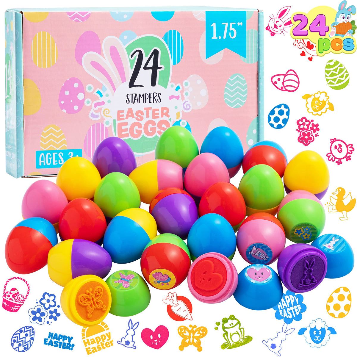 JOYIN Easter party favors with instant stamp designs