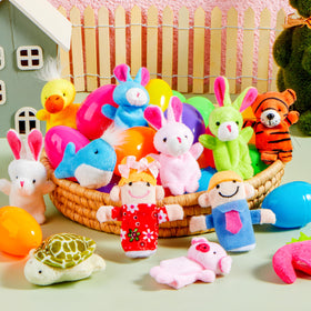 JOYIN classroom rewards set with interactive puppet eggs for learning
