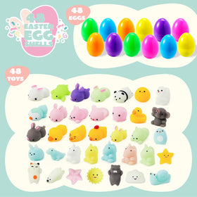 JOYIN mochi bunny in white and pink inside egg, ideal party favors