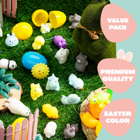 JOYIN yellow duck mochi inside egg, cheerful prize for kids
