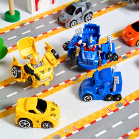 Easter hunt set with assorted car designs for themed celebrations