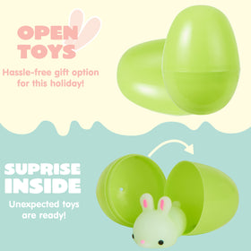 JOYIN Easter eggs with mochi squishy fox for imaginative party games and reward moments.