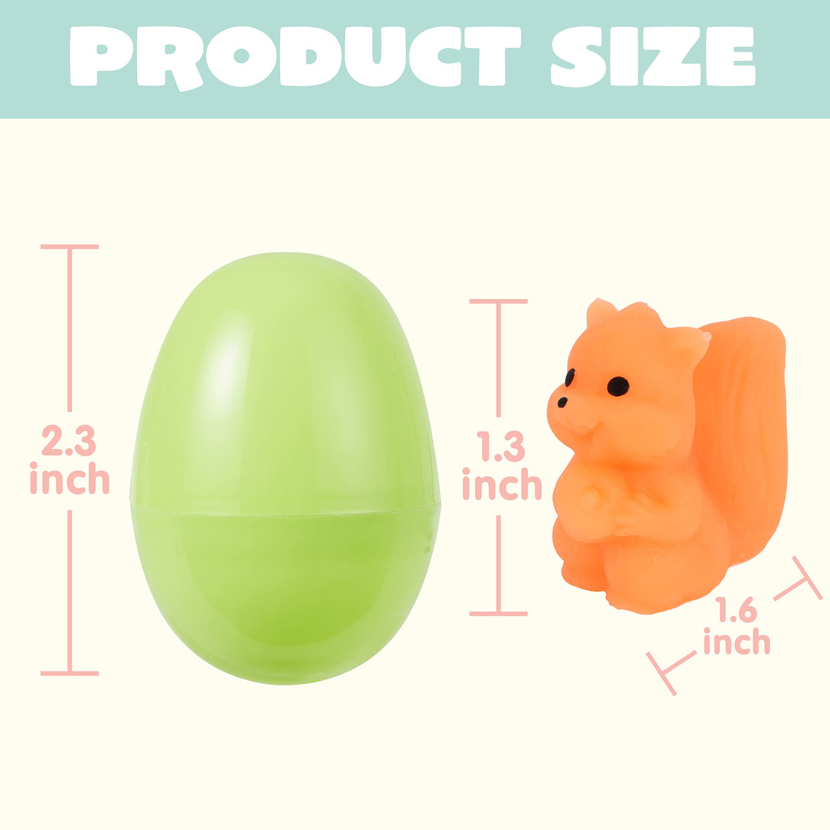 JOYIN Easter eggs with mochi squishy pig for playful prizes and classroom incentives.