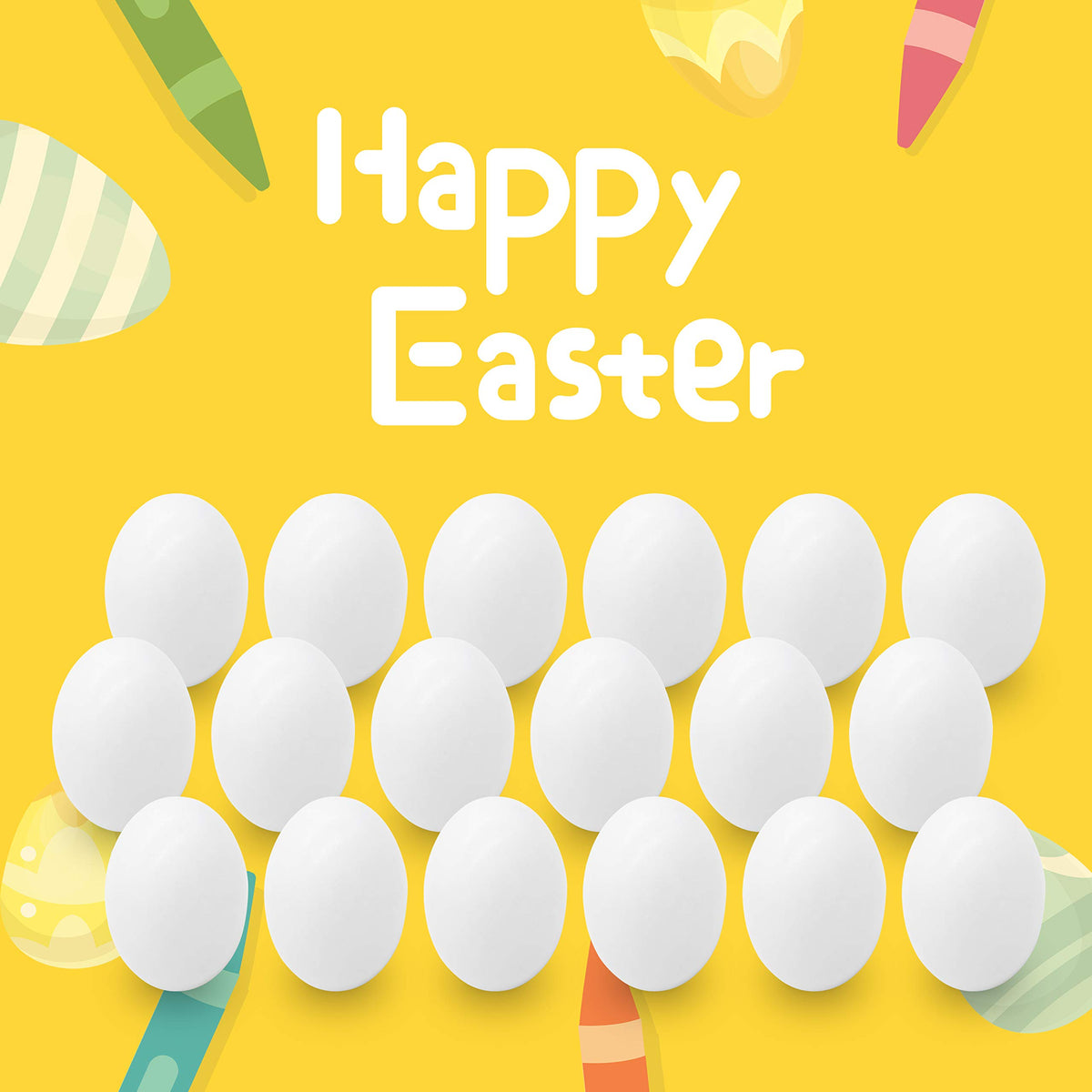 JOYIN life-size wooden egg crafted for durable, hands-on decorating.