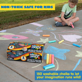JOYIN washable chalk on surfaces keeps cleanup quick.