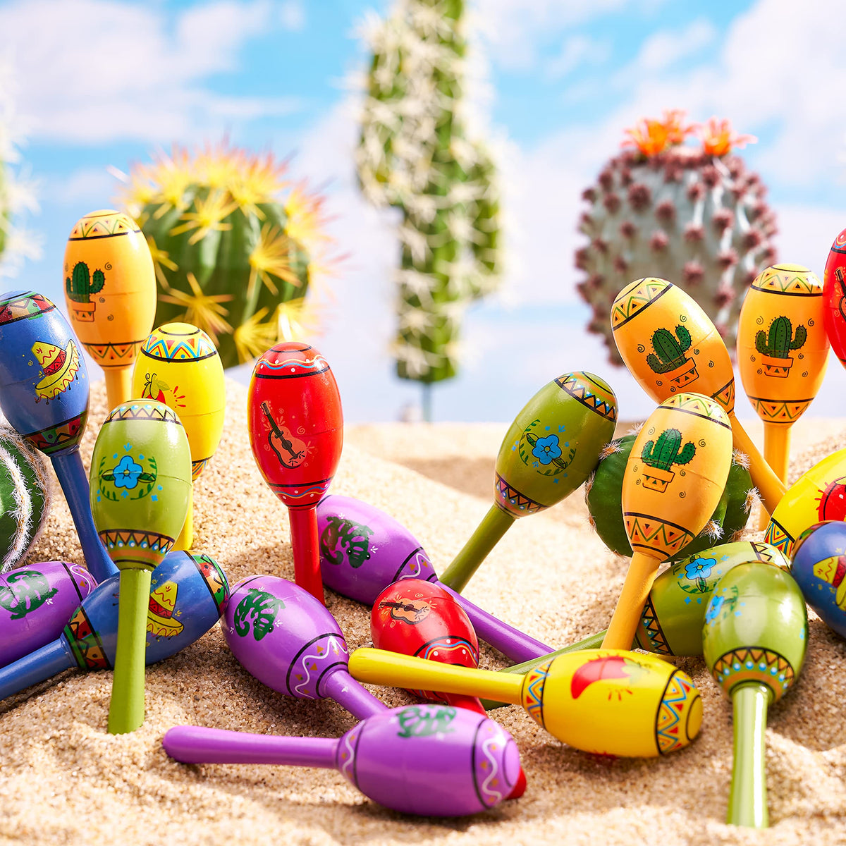 JOYIN educational value: mini maracas support rhythmic play and early music exploration.