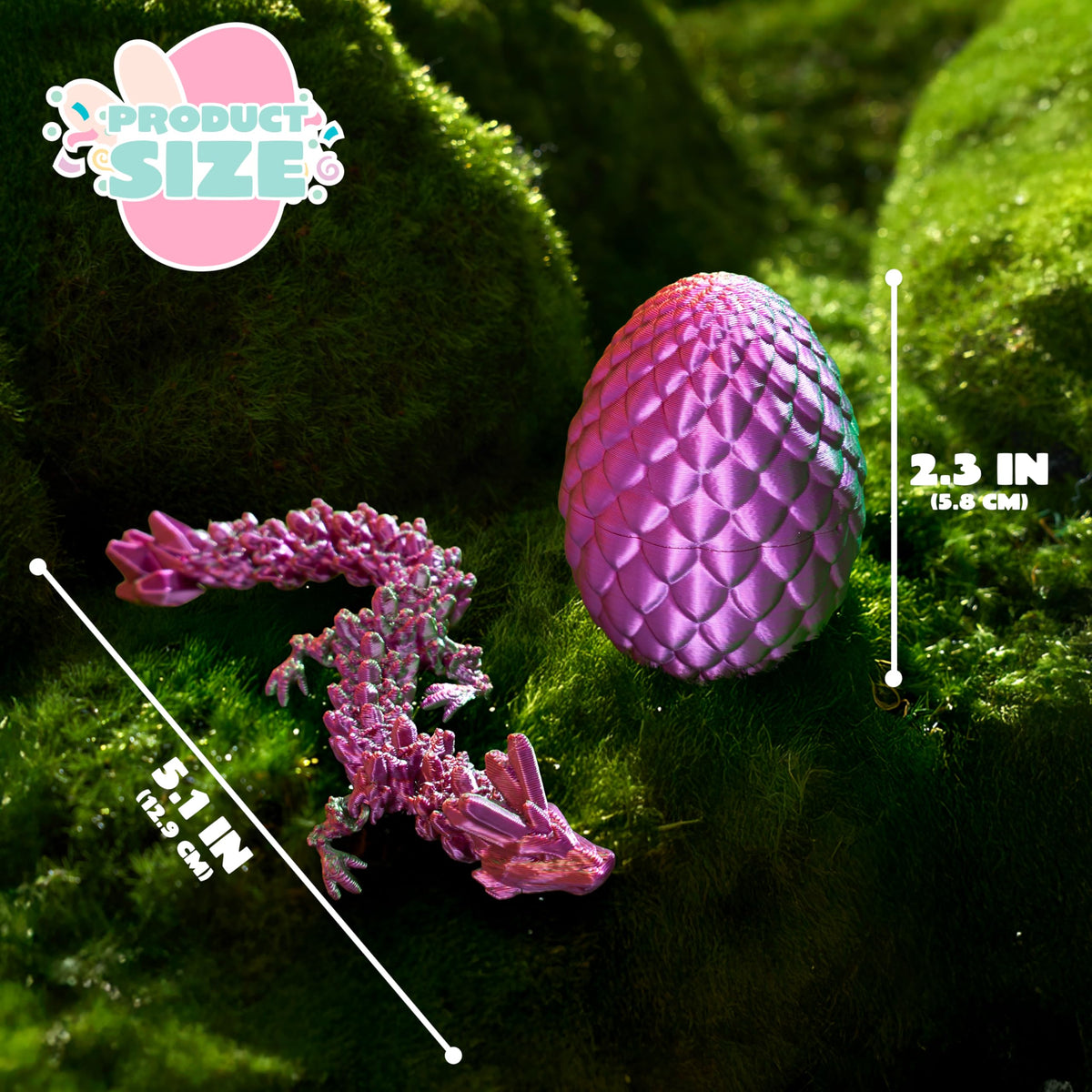 JOYIN 2.36in eggs house real-looking dragons for surprise unboxing