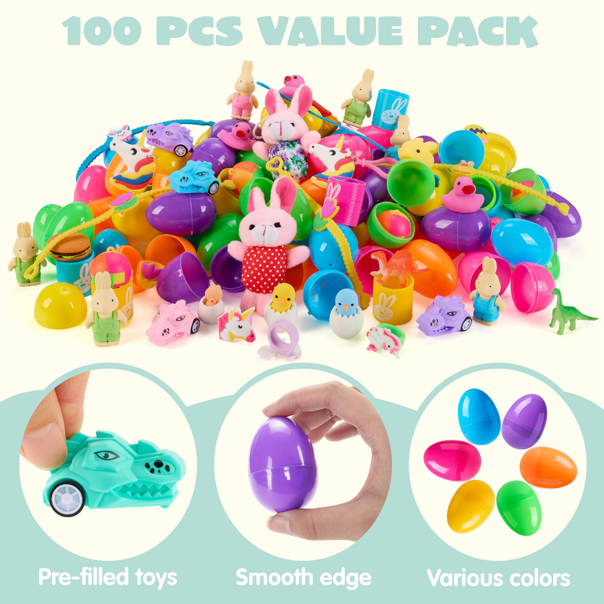 JOYIN colorful eggs perfect as basket stuffers and party favors