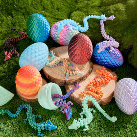 JOYIN dragon eggs offer display and supervised play with a gentle safety reminder.
