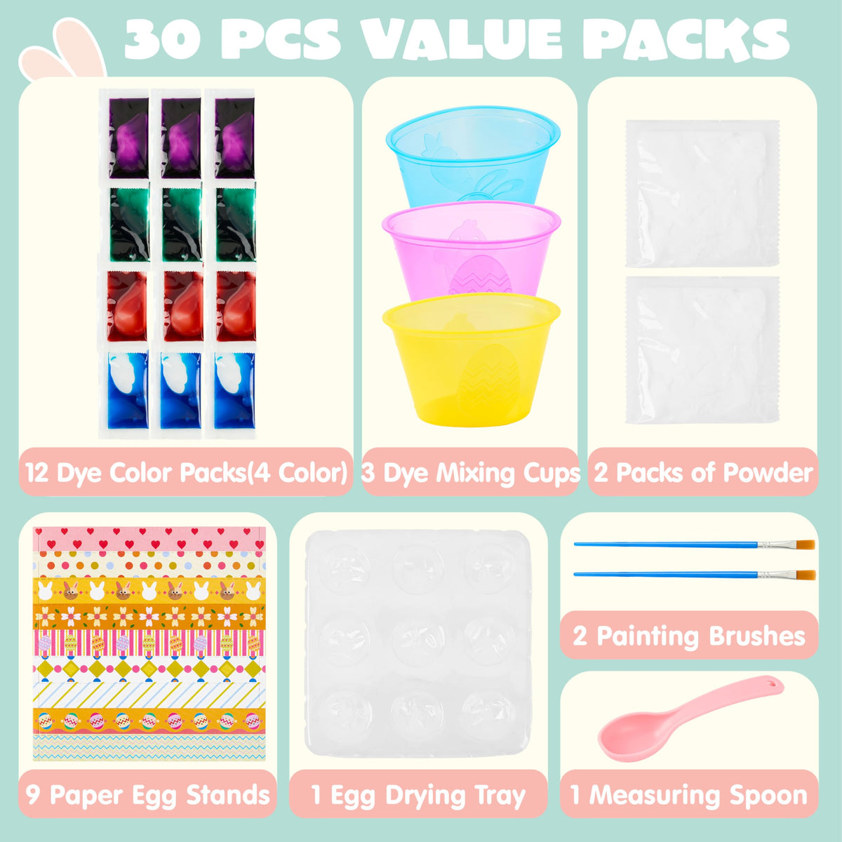 JOYIN egg tray and stands — sturdy accessories for stable dyeing sessions.