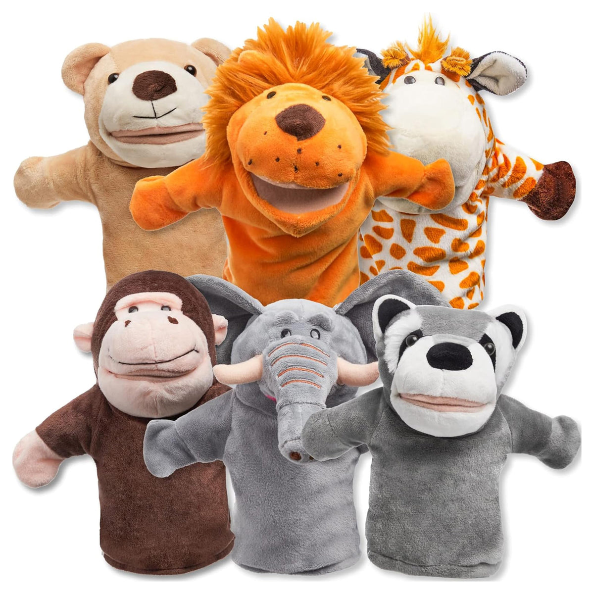 JOYIN elephant puppet with working mouth for lively storytelling.