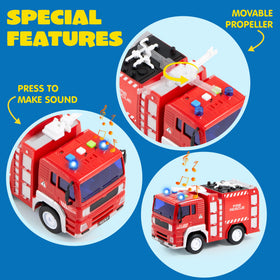 JOYIN friction-powered wheels encourage hands-on movement and smooth rolling during play.