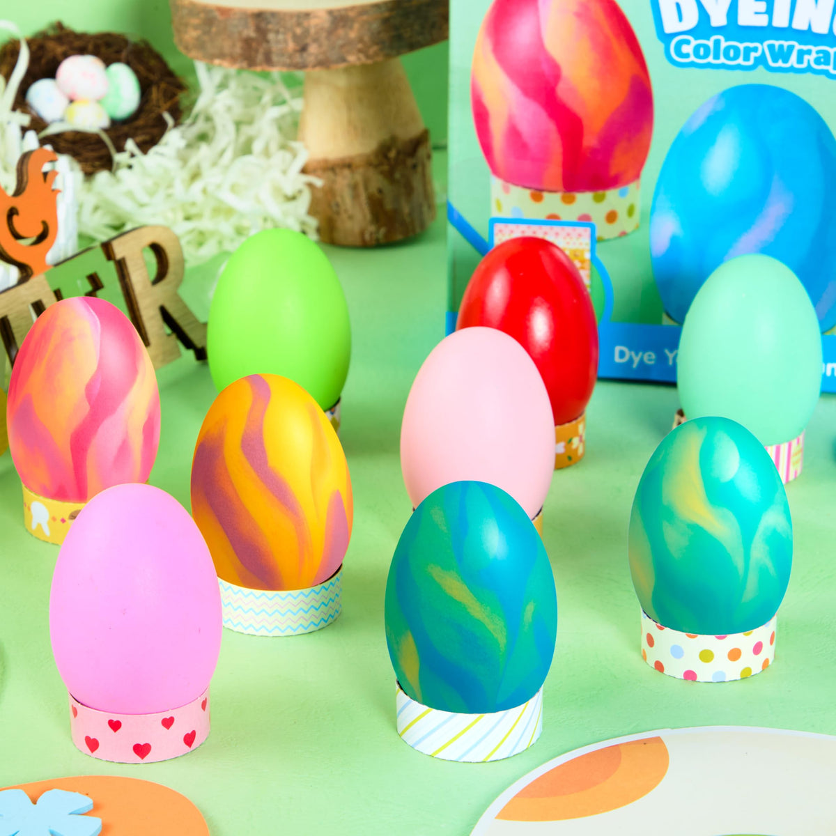 JOYIN fabric pieces Easter designs — textured wraps that transfer colorful patterns.
