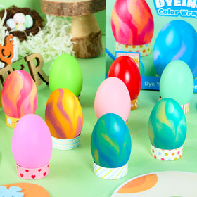 JOYIN fabric pieces Easter designs — textured wraps that transfer colorful patterns.