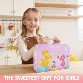 JOYIN Fairy Blossom Tea Set decorative details spark imaginative stories.