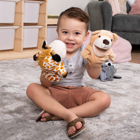 JOYIN family puppet-show set invites shared storytelling moments.