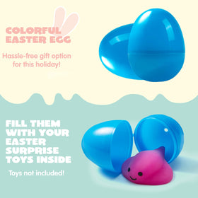 JOYIN fillable Easter eggs with easy-open hinge for surprises