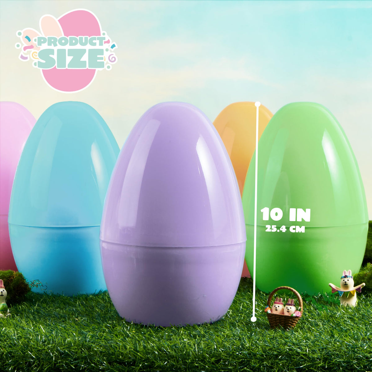 JOYIN fillable Easter eggs, pastel colors for personalized gifts.