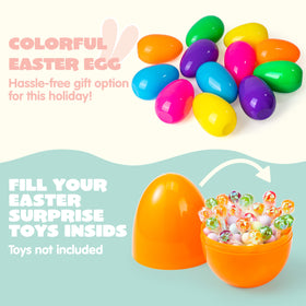 JOYIN fillable Easter eggs designed to hide treats and surprises during hunts