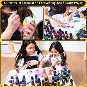 JOYIN finger painting with 2 oz bottles for easy, mess-friendly art.