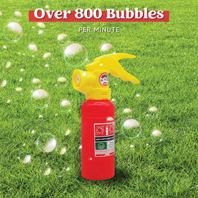 JOYIN fire extinguisher bubble machine side view ready for events.