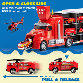 JOYIN fire pickup truck durable design for indoor and outdoor adventures