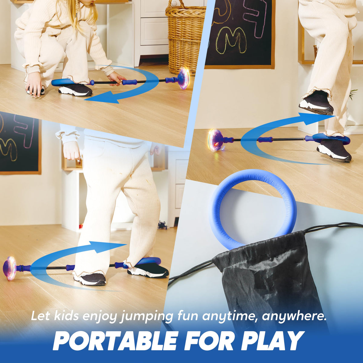 JOYIN Foldable skip ball design for easy transport and storage.