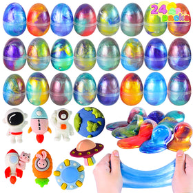 JOYIN galaxy slime eggs exterior packaging, ready for gifting.