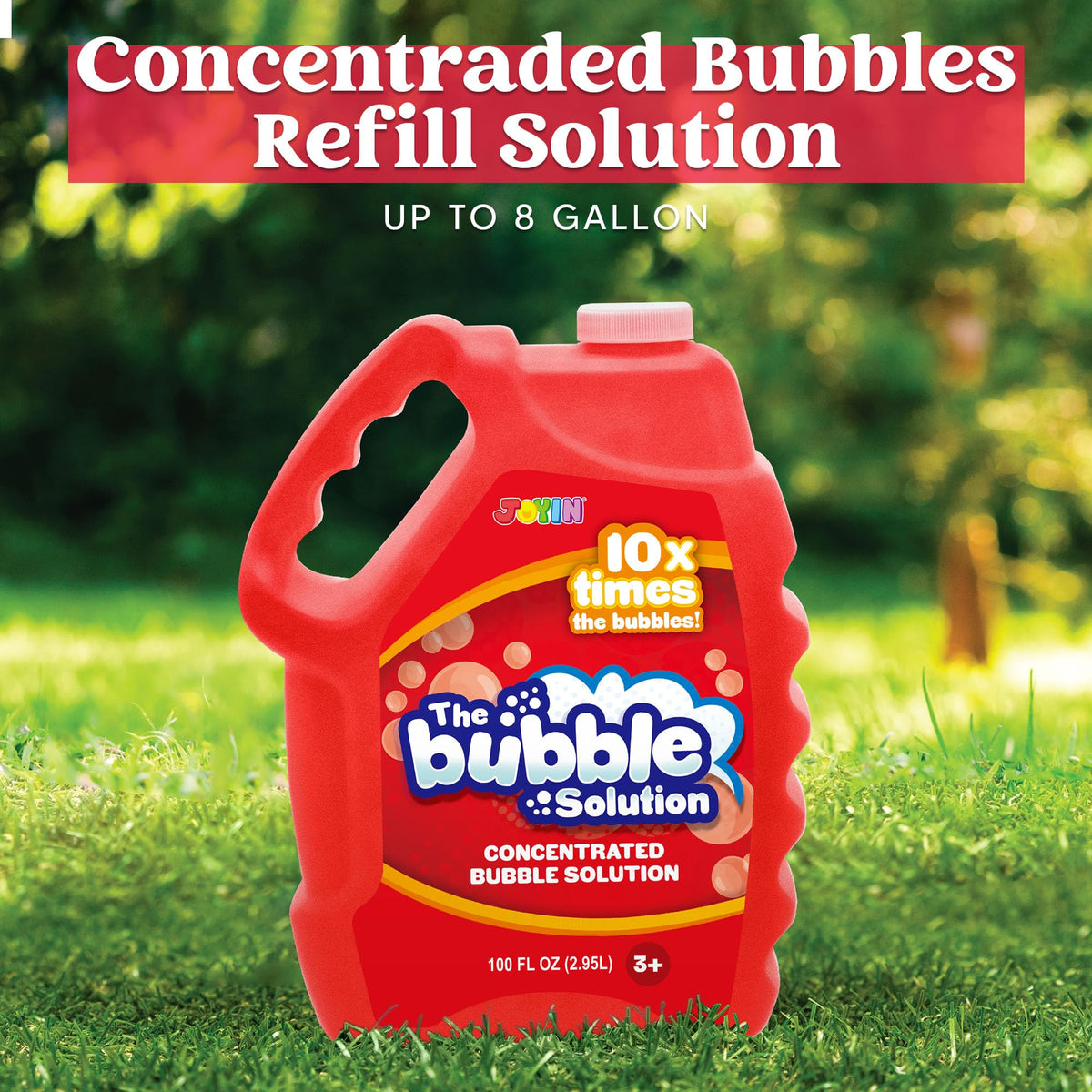 JOYIN giant bubbles outdoor scene showing kids enjoying large bubbles safely
