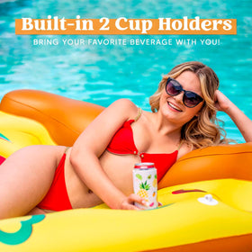 JOYIN Pizza Slice pool float cup holders keep drinks within reach during pool time.