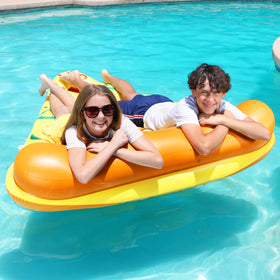 JOYIN Pizza Slice pool float is suitable for kids and adults to share summer moments.