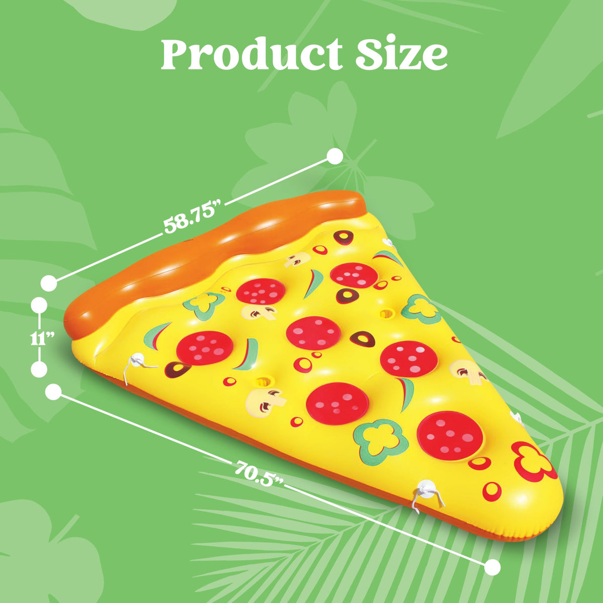 JOYIN Pizza Slice pool float UV fade-resistant design keeps colors vibrant after sunny days.