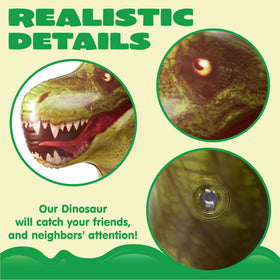 JOYIN giant T-rex inflatable decor creates a bold party centerpiece and kids' excitement.