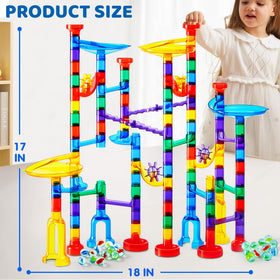 JOYIN child playing with glowing marble run