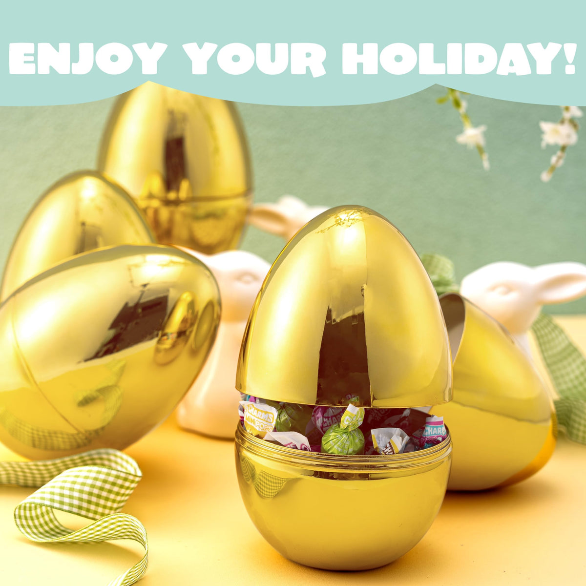 JOYIN gold Easter egg decor enhances baskets and celebrations.