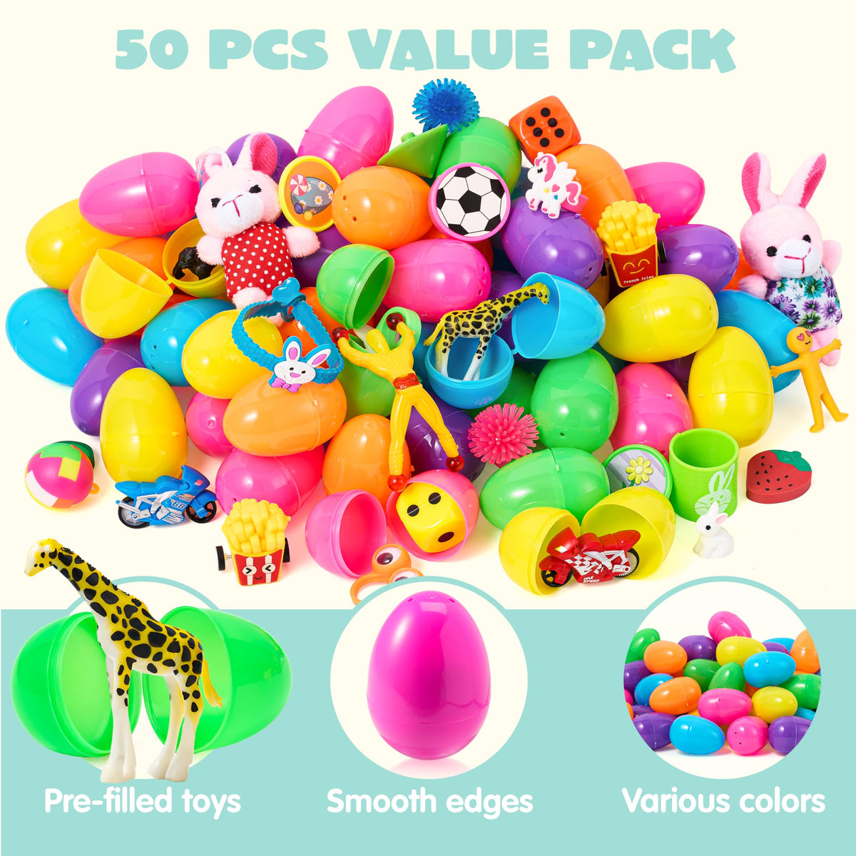 JOYIN gold filled plastic eggs add festive shimmer to celebrations.