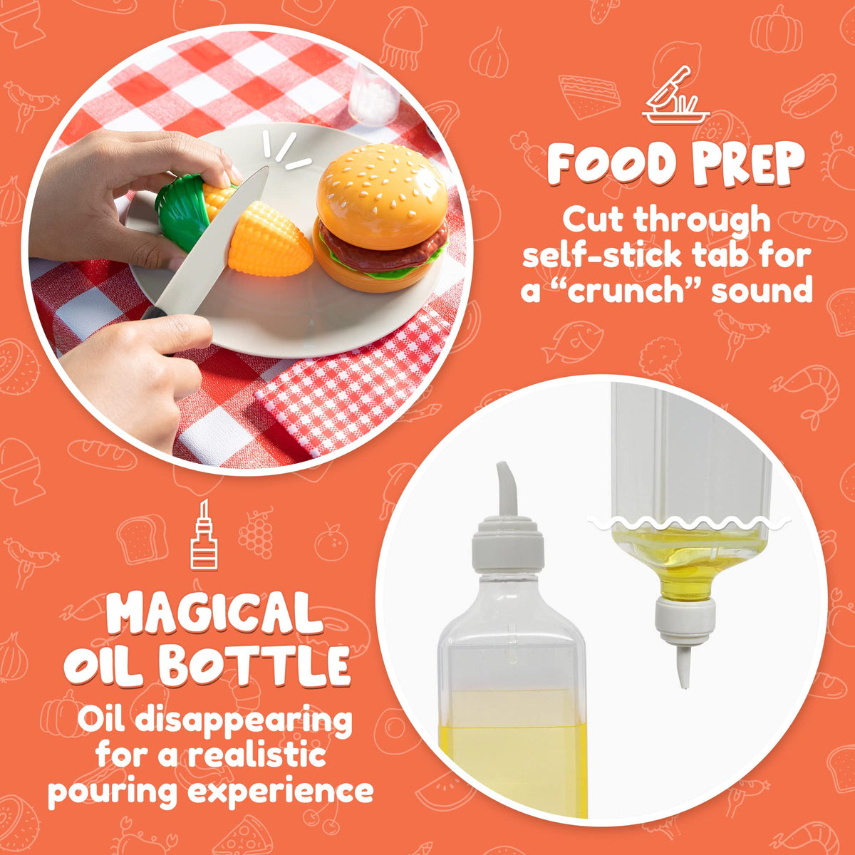 JOYIN spatula and tongs enhance hands-on grill play and collaboration