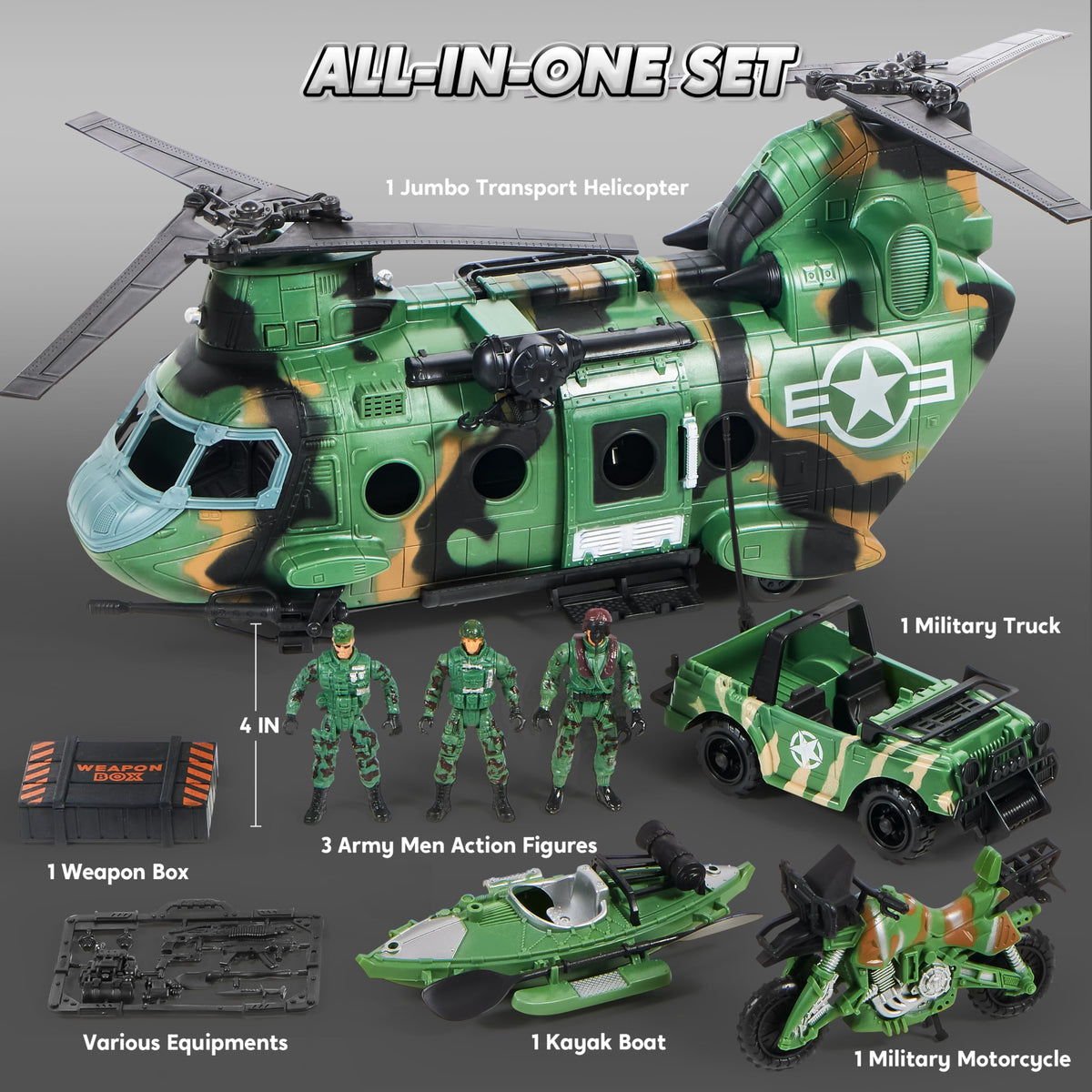 JOYIN helicopter set showcases realistic light and sound for immersive pretend adventures
