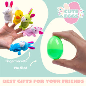 JOYIN colorful plastic eggs and plush puppets spark imaginative play