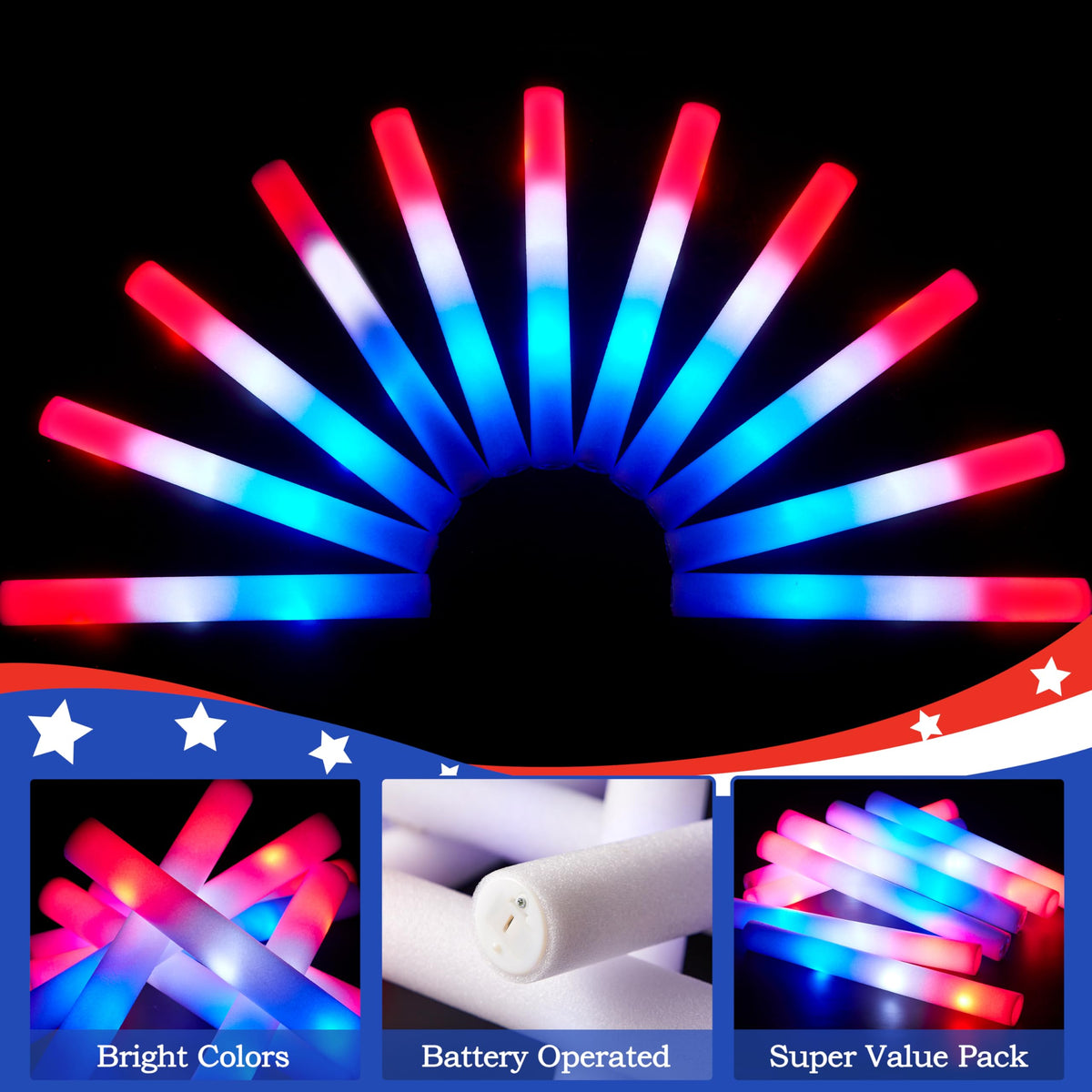 JOYIN foam sticks lightweight and safe for kids and adults alike