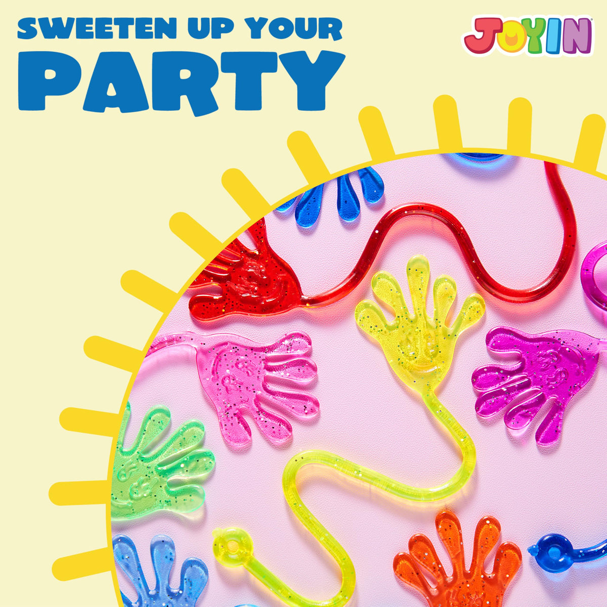 JOYIN sticky hands individually bagged for easy party favors.