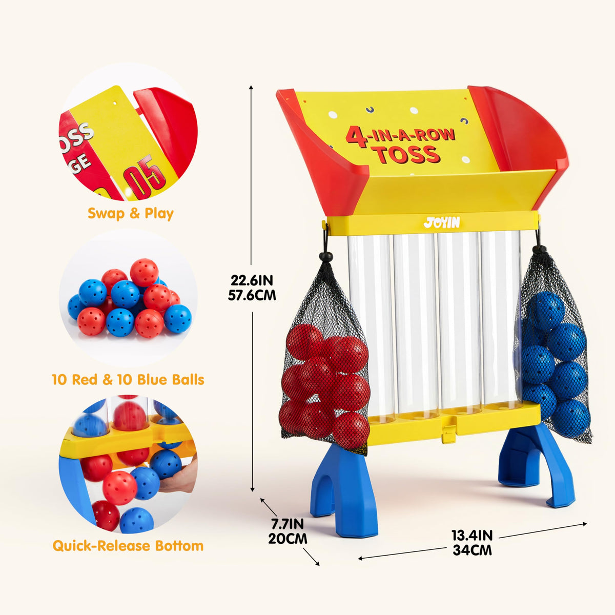 JOYIN Indoor-outdoor versatility suitable for beach, lawn, or camping trips